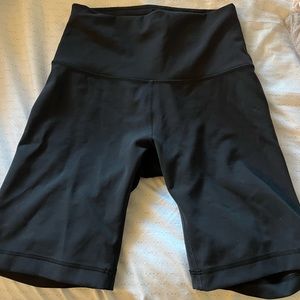 Lululemon black biker shorts - wunder train contour 8inch